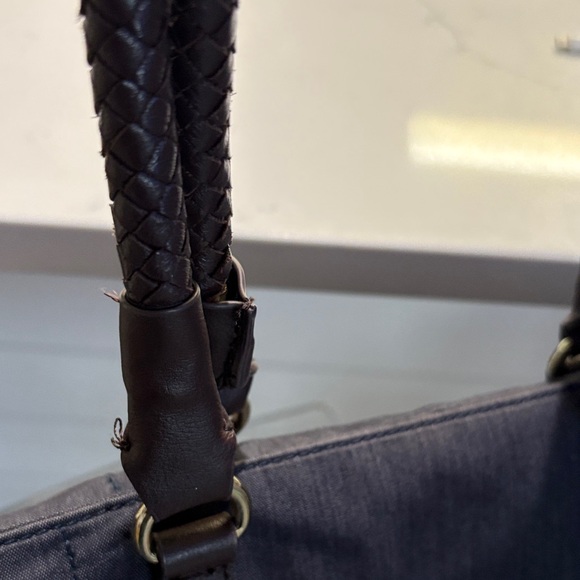 Talbots Dark Blue Tote Bag - Picture 3 of 6